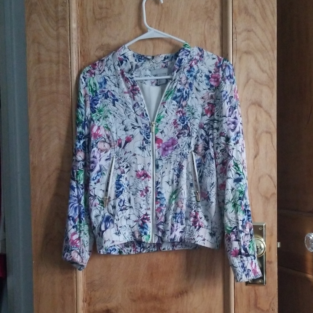 Floral Bomber Jacket